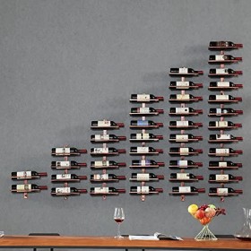 Casier à vin Mural, Support à vin Suspendu en métal, casier à vin Mural, Porte-Bouteilles de vin Mural, présentoir à vin Susp