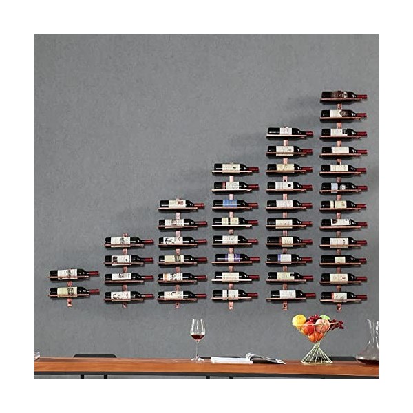Casier à vin Mural, Support à vin Suspendu en métal, casier à vin Mural, Porte-Bouteilles de vin Mural, présentoir à vin Susp