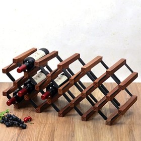 Casier à vin en métal, casier à vin de comptoir, Petit comptoir de casier à vin, Cave à vin de Table, casier à Bouteilles de 