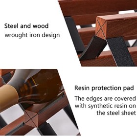 Casier à vin en métal, casier à vin de comptoir, Petit comptoir de casier à vin, Cave à vin de Table, casier à Bouteilles de 