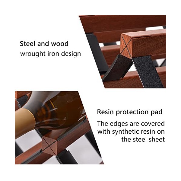 Casier à vin en métal, casier à vin de comptoir, Petit comptoir de casier à vin, Cave à vin de Table, casier à Bouteilles de 