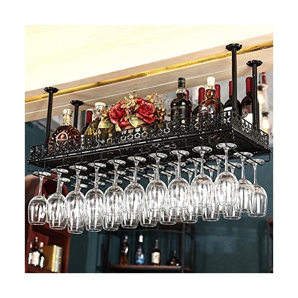 RatHozier Porte-Bouteille de vin Suspendu 80x35 cm, flèche réglable, Verre à vin Domestique, casier à vin à lenvers, décorat