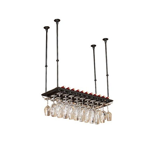 Support Mural pour casier à vin de Salle à Manger Moderne | Porte-Verre à vin Suspendu, Hauteur réglable | Organisateur de Su