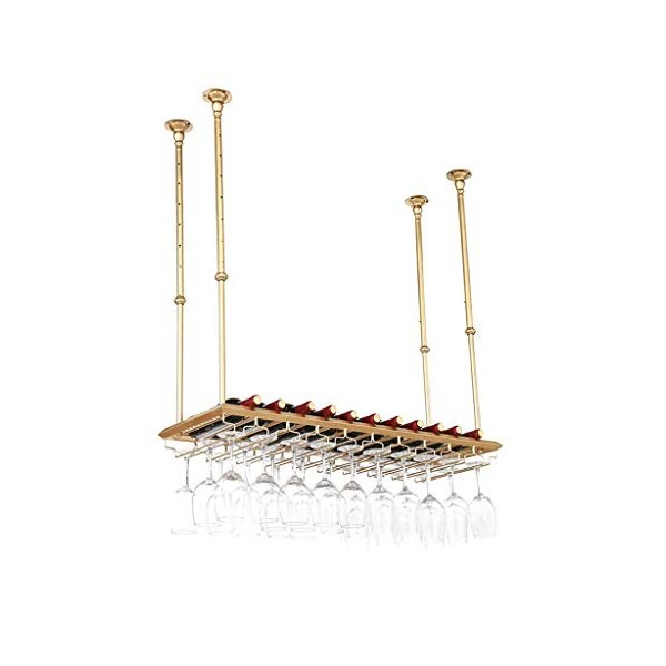 Support Mural pour casier à vin de Salle à Manger Moderne | Porte-Verre à vin Suspendu, Hauteur réglable | Organisateur de Su