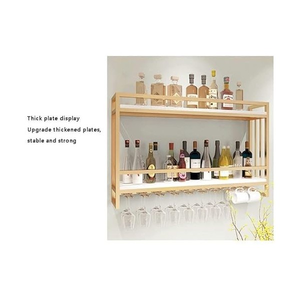 Présentoir à vin mural créatif, casier à vin suspendu, support, fer forgé nordique, casier à vin en bois massif, armoire à vi