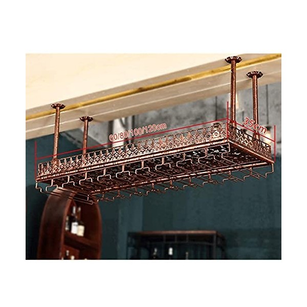 Casier à vin Organisateur Rack Casier à vin Comptoir de Bar Suspendu Gobelet Rack Bar Casier à Vin À lenvers Casier à Verre 