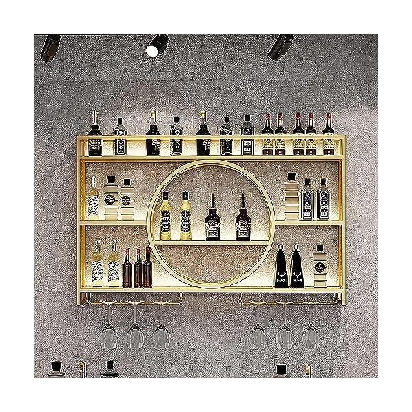 Casier à vin Mural en métal Moderne, casier à vin pour Placard, présentoirs à vin muraux pour unité de Bar, Support Multifonc