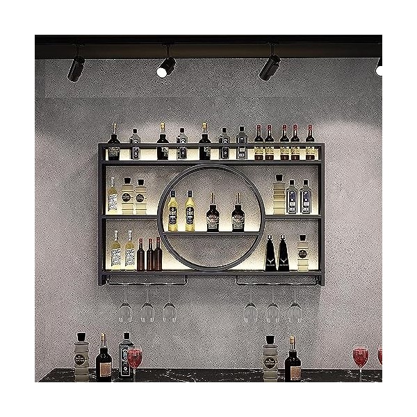 Casier à vin Mural en métal Moderne, casier à vin pour Placard, présentoirs à vin muraux pour unité de Bar, Support Multifonc