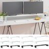 vidaXL Meuble TV de Salon Support pour Moniteur 110x30x13 cm Verre Transparent