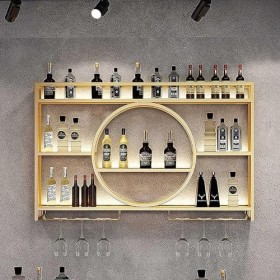 Casier à vin Mural Moderne en métal pour armoires, présentoirs à vin muraux, Support Multifonctionnel en Fer pour Verres à vi