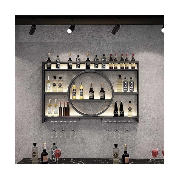 Casier à vin Mural Moderne en métal pour armoires, présentoirs à vin muraux, Support Multifonctionnel en Fer pour Verres à vi