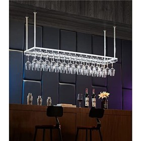 Casier à verres à vin suspendu au plafond, casier à bouteilles de vin mural, casier à verres à vin au plafond, casier à boute