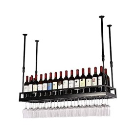 Casier à vin, casier à vin suspendu pour armoire à vin, casier à vin suspendu, support de rangement pour décoration de bar, c