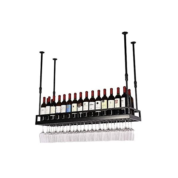 Casier à vin, casier à vin suspendu pour armoire à vin, casier à vin suspendu, support de rangement pour décoration de bar, c