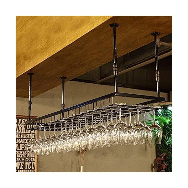 KARFRI Casier à vin Suspendu avec Support en Verre et étagère, casier à vin casier à vin casier à Verre Mural pour Placer Tou