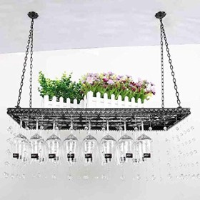 Barware Casiers À Vin Casier À Verre À Vin Casier À Vin Suspendu pour Le Stockage De Décoration De Bar De Salon80 * 31 * 80Cm