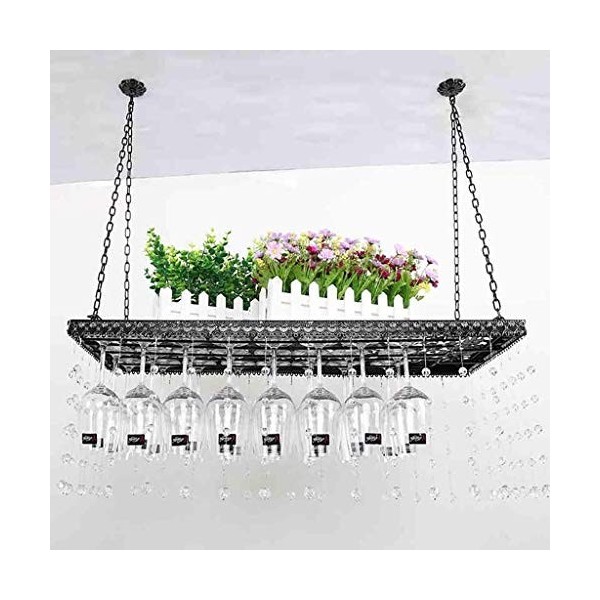 Barware Casiers À Vin Casier À Verre À Vin Casier À Vin Suspendu pour Le Stockage De Décoration De Bar De Salon80 * 31 * 80Cm