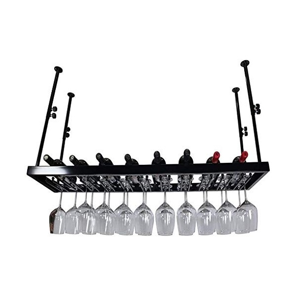 Barware Casier À Vin Suspendu Porte-Verre À Vin À lenvers Casier À Vin Armoire À Vin Salon Bouteille De Vin Casier À Verre À