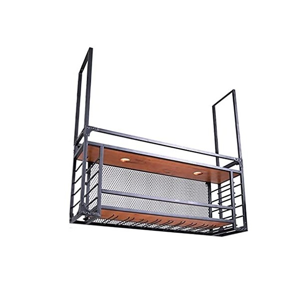 Casier à vin, casier à vin Suspendu, casier à vin de Bar en Fer Domestique, casier à Verre à vin, Armoire à vin Murale créati