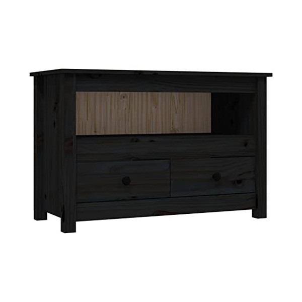 vidaXL Meuble TV, Armoire de Télévision avec 2 Tiroirs et Compartiment, Meuble Télé avec Rangement Salon Salle de Séjour, Mar