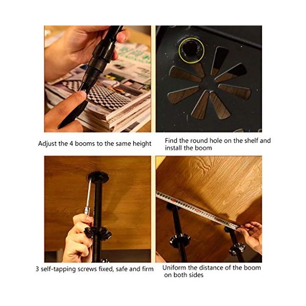 Cadre de Verre à vin en Verre Casier à vin en métal au Plafond, Porte-gobelet Suspendu, Hauteur réglable, comptoir de Bar, ca