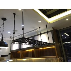 Casier à vin suspendu - Casier à vin casier à vin monté au plafond, casier à verres à vin de restaurant suspendu de style eur