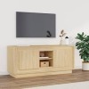 Meuble TV chêne Sonoma 102x35x45 cm Bois dingénierie - Banc TV, Meuble TV Suspendu, Convient pour Salon ou Chambre