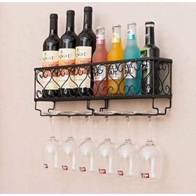 Umaxa Casier à vin, casier à vin Mural européen casier à vin casier à vin Mural en métal Support de gobelet en Verre de Champ