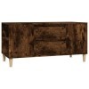 Meuble TV Chêne fumé 102x44,5x50 cm Bois dingénierie - Banc TV, Meuble TV Suspendu, Convient pour Salon ou Chambre