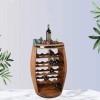 Casier à vin Casier à vin, tonneau en chêne Massif, Rangement créatif pour Armoire à vin A 