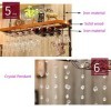 Cadre de Verre à vin en Verre Casier à vin en métal Suspendu, réglable en Hauteur, casier à Verre à vin, casier de Rangement 