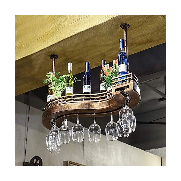 Amateurs de vin Meubles de bar et casiers à vin de plafond de style européen, porte-bouteille de vin, porte-verre à vin, gobe