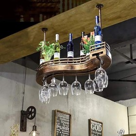 Amateurs de vin Meubles de bar et casiers à vin de plafond de style européen, porte-bouteille de vin, porte-verre à vin, gobe