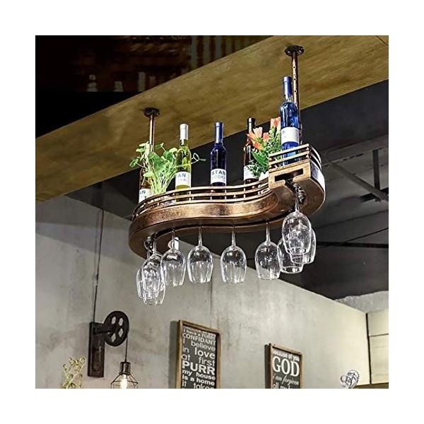 Amateurs de vin Meubles de bar et casiers à vin de plafond de style européen, porte-bouteille de vin, porte-verre à vin, gobe