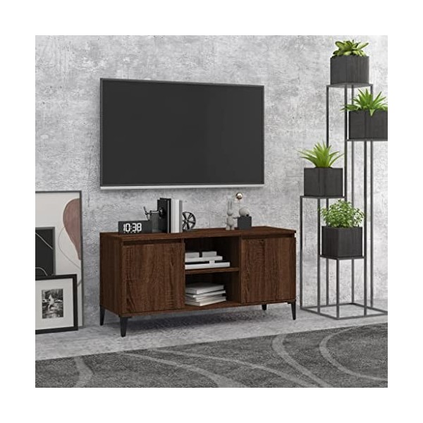 Meuble TV,Étagère TV Flottante, Support de Télévision Flottant Fixé au Mur Centre de Console Multimédia de Divertissement Gra