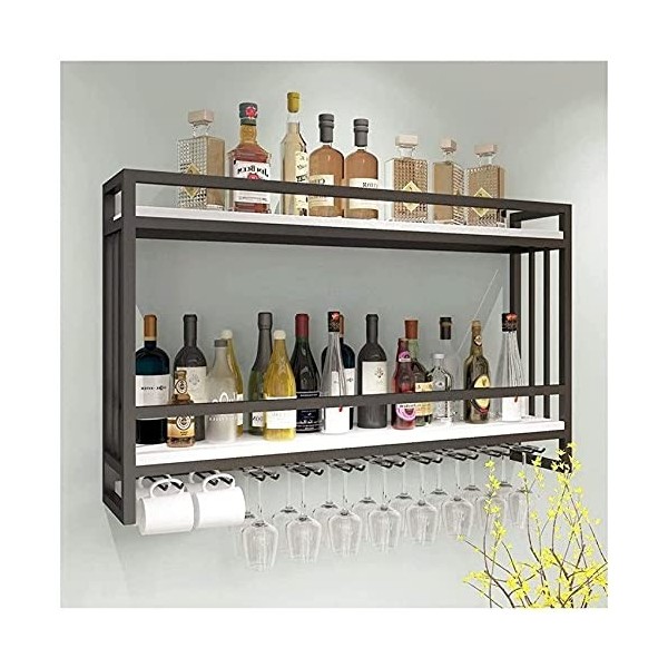 Présentoir À Vin Mural Créatif, Casier À Vin Suspendu, Support, Fer Forgé Nordique, Casier À Vin en Bois Massif, Armoire À Vi