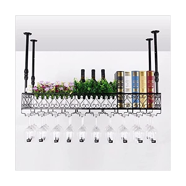 Support De Verre À Vin, Support De Verre À Vin Vintage Support De Verre À Vin En Fer Forgé, Casier À Vin Suspendu Support De 