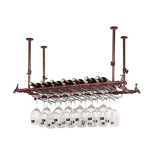 ELzEy Casier à vin casier à verre à vin suspendu support de verre à vin créatif casier à vin décoration Bar support de verre 