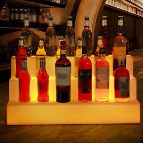 Umaxa Présentoir à Bouteilles à LED, présentoir Lumineux à LED, Support pour Armoire à vin, Anti-Chute, Bar créatif, vin étra