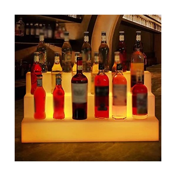 Umaxa Présentoir à Bouteilles à LED, présentoir Lumineux à LED, Support pour Armoire à vin, Anti-Chute, Bar créatif, vin étra
