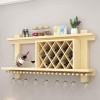 PJQUEKAIPJ Casier À Vin Accueil Support Rouge Support De Verre À Vin S, Armoire Murale en Bois MDF Grille Créative Porte-Bout