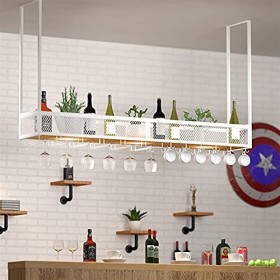 Casier à vin Suspendu, casier à vin créatif Simple européen, Maison/comptoir de Bar/Armoire à vin Support de Verre à vin à fl