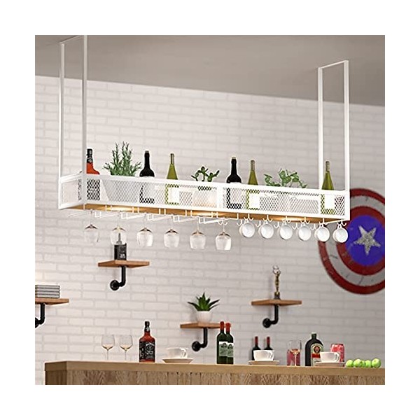 Casier à vin Suspendu, casier à vin créatif Simple européen, Maison/comptoir de Bar/Armoire à vin Support de Verre à vin à fl