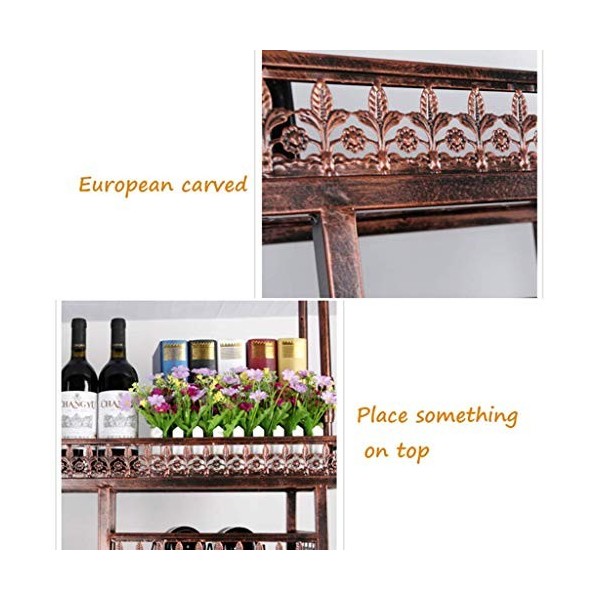 Casier à vin de Bar Flottant casiers à vin, Support de Verre à vin Suspendu, casier à Bouteilles de vin, casier à Bouteilles 