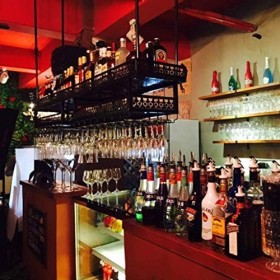 Casier à vin de Bar Flottant casiers à vin, Support de Verre à vin Suspendu, casier à Bouteilles de vin, casier à Bouteilles 