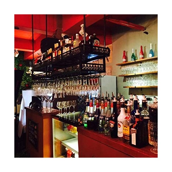 Casier à vin de Bar Flottant casiers à vin, Support de Verre à vin Suspendu, casier à Bouteilles de vin, casier à Bouteilles 