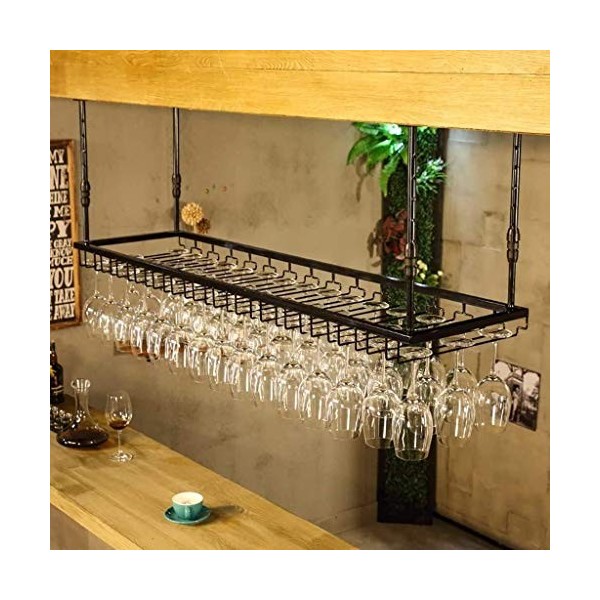 Casier à Verres à vin Casier à vin Suspendu pour la décoration du Bar du Salon Rangement Facile à Installer 150 * 40 cm 120 