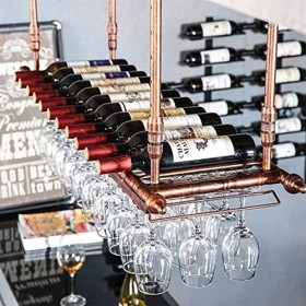 Casier à vin européen créatif Suspendu casier à vin Installation au Plafond casier à vin Suspendu casier à vin Simple décorat