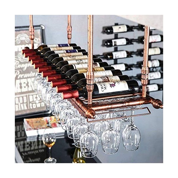 Casier à vin européen créatif Suspendu casier à vin Installation au Plafond casier à vin Suspendu casier à vin Simple décorat