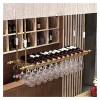 Casier à vin Suspendu avec Support en Verre et étagère, casier à vin Rouge de Style américain, Support de Verre à vin Loft, C